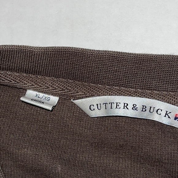 Cutter & Buck Women Top Size XL Brown VNeck Long Sleeve 100% Pima Cotton - Picture 5 of 9
